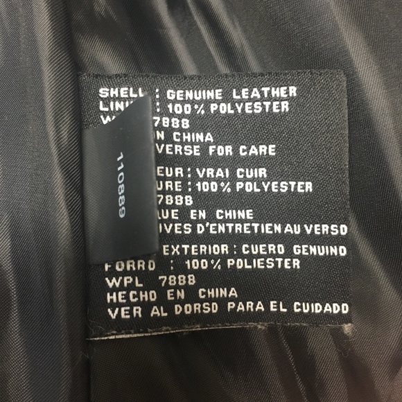 Michael Kors Black Genuine Leather Moto Jacket - Picture 8 of 11